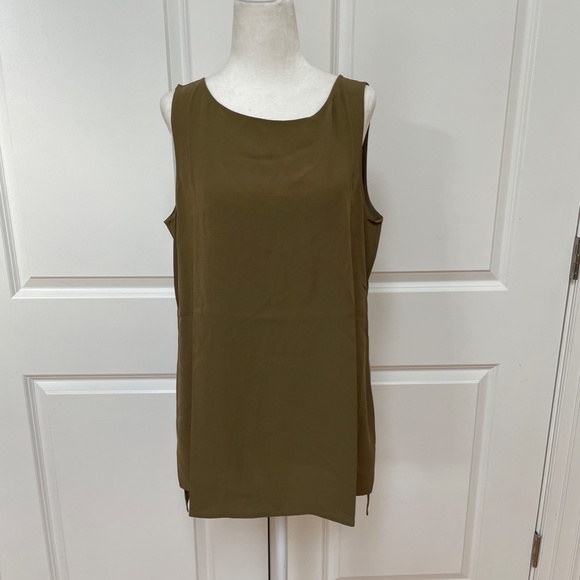 Bateau Neck Shell Silk Tank from EILEEN FISHER - Picture 1 of 6